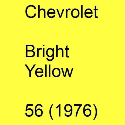 Chevrolet, Bright Yellow, 56 (1976).